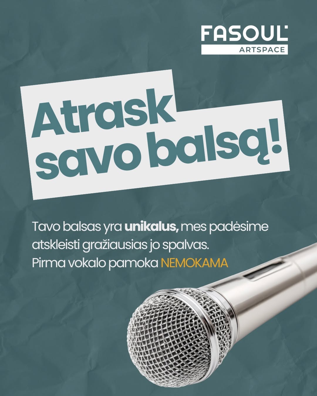 Kiekvienas balsas skamba skirtingai – čia ir magija ✨