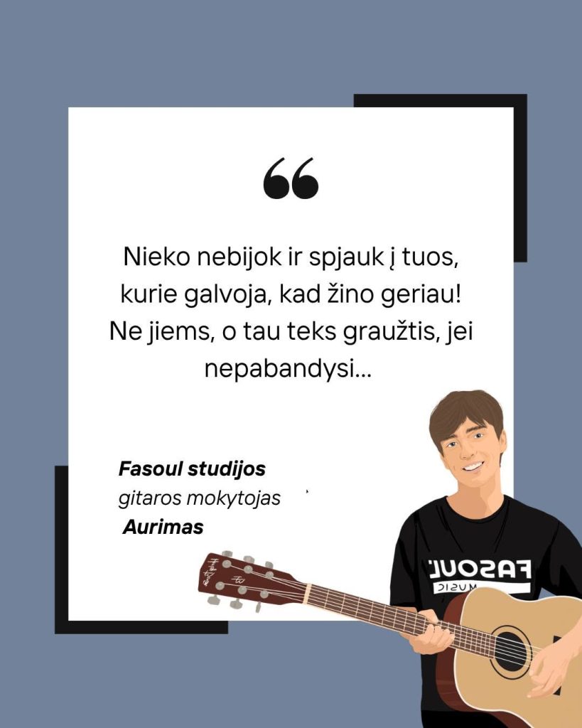 Kartais stabdo ne tai, kad negali...