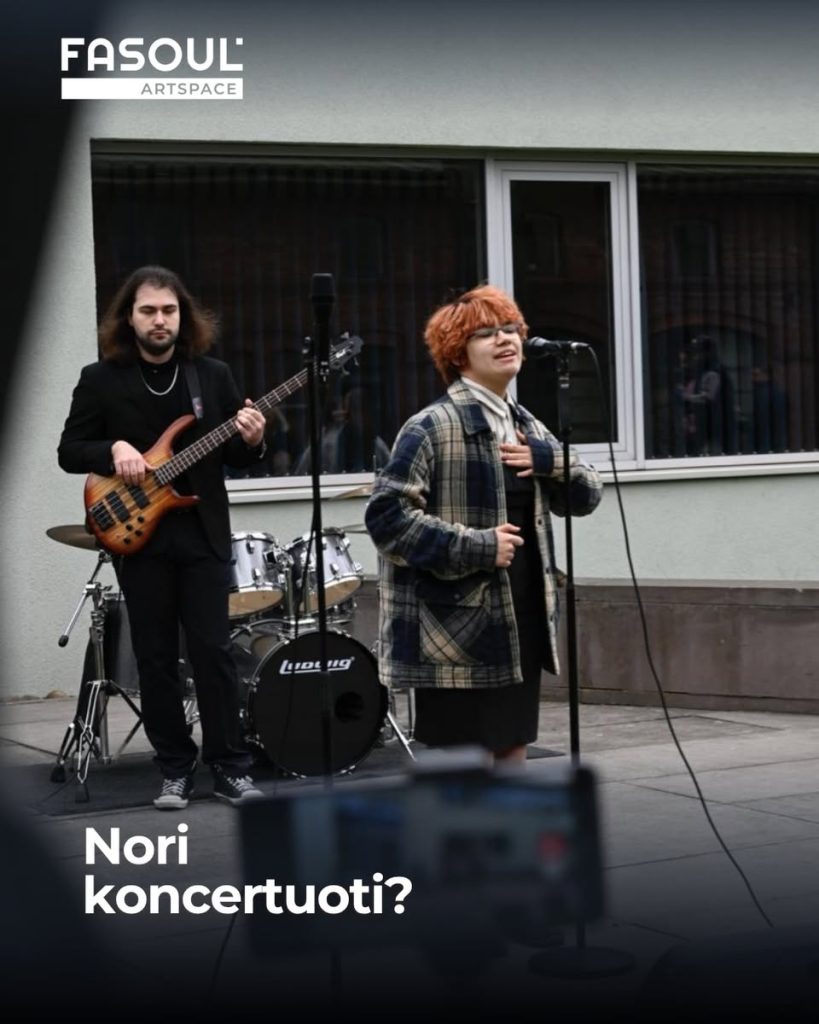 Tavęs laukia muzikinis gyvenimas 👌 Fasoul studijoje gali ne tik mokytis, bet ir koncertuoti 😎