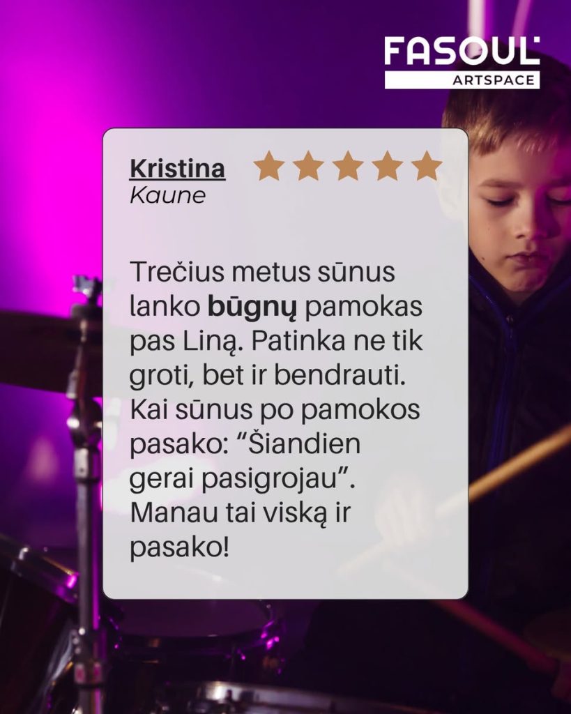 Nemėgstame girtis, bet dažnai pagiria klientai 🤭 Jeigu ir tu ieškai muzikos studijos su draugiška aplinka, junkis prie mūsų.