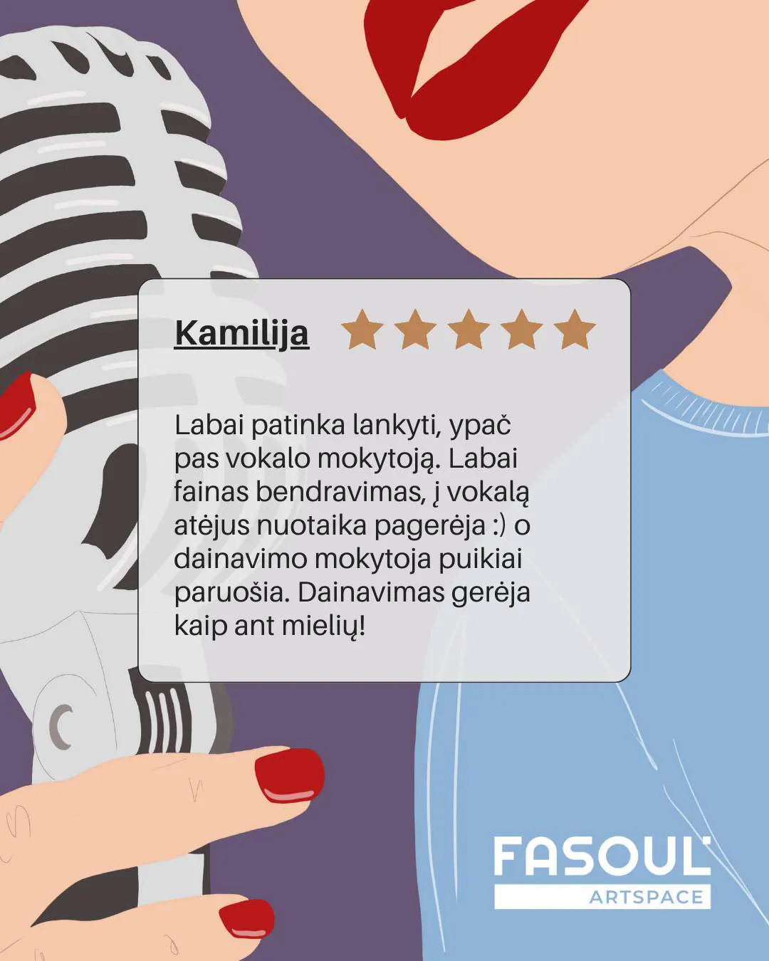Vokalo pamokos – drąsa prasideda nuo pirmos natos