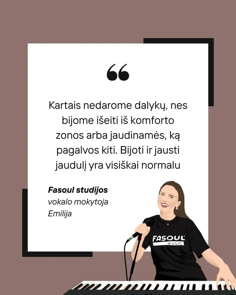 Vokalo pamokos Kaune su Emilija